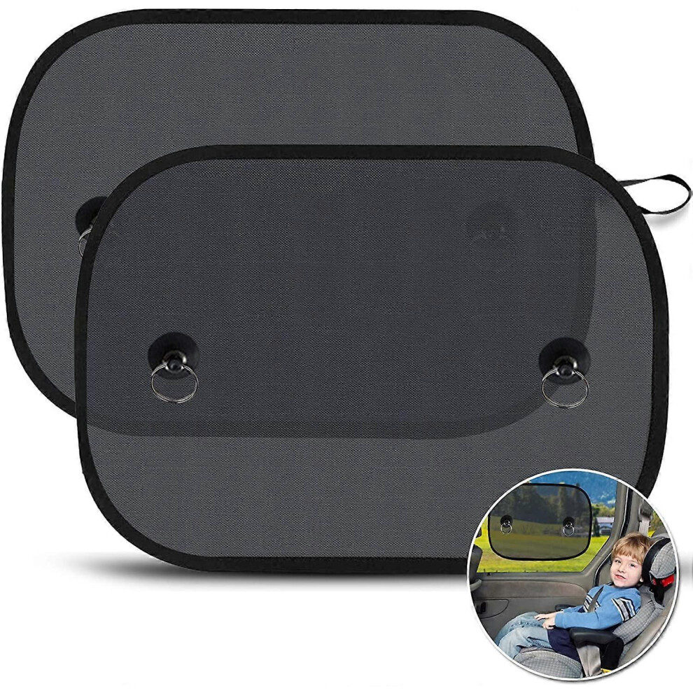 (As show, One size) Baby Car Sun Shade, Child Car Window Sun Shade, Auto Side Window Sun Shade Against Harmful UV Rays Protect Kids Baby Adults, 44 x 36cm (2 Pieces)