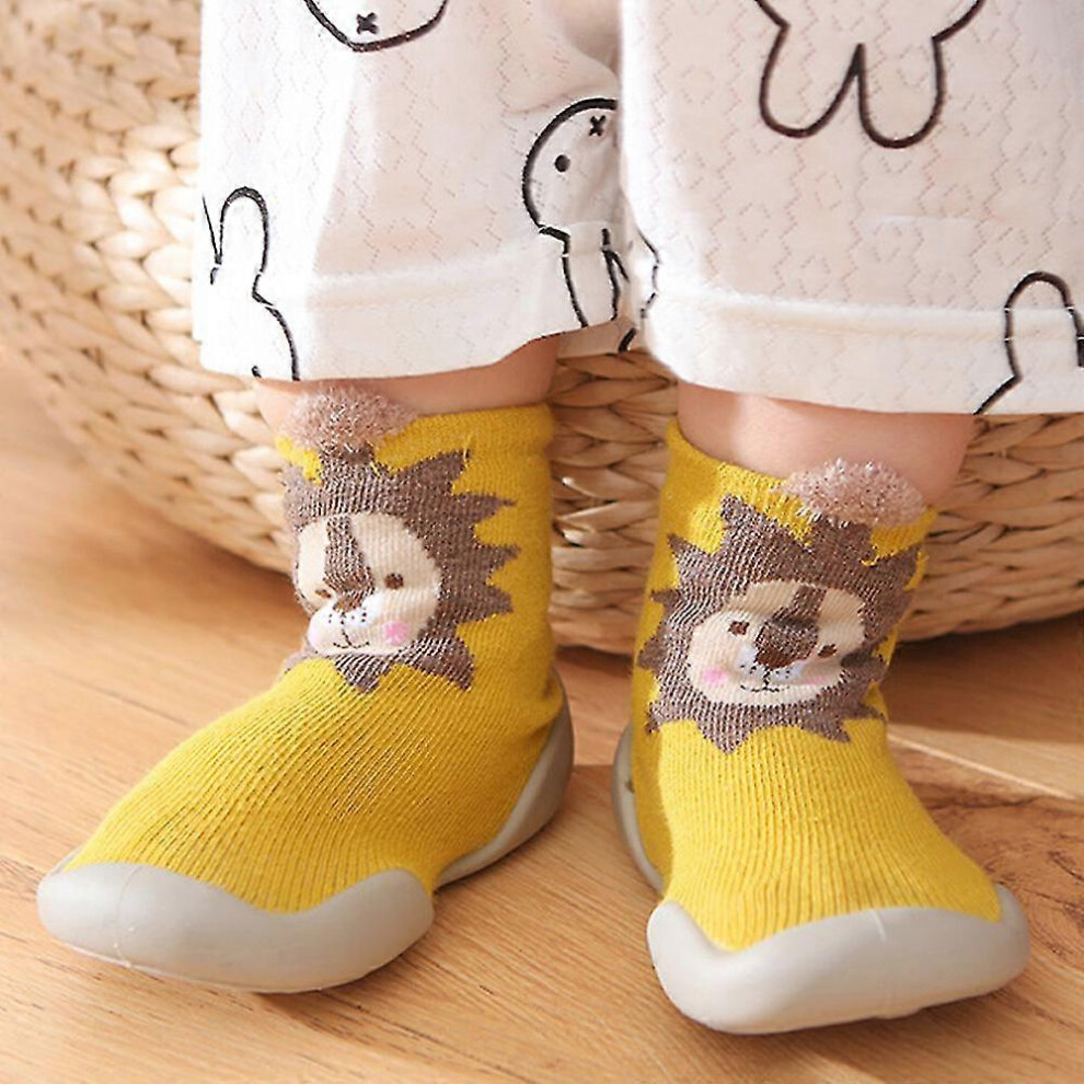 (As show, One size) Toddler Baby Girls Boys Non-Slip Slippers Training Walking Casual Socks Shoes 1-2 Months Years Old