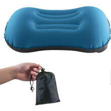 (As show, One size) Inflatable Camping Travel Pillow 2.0 Crescent Ultralight Comfortable Inflatable Pillow Neck Pillow Compressible Compact for Camping Travel Outdoor Off