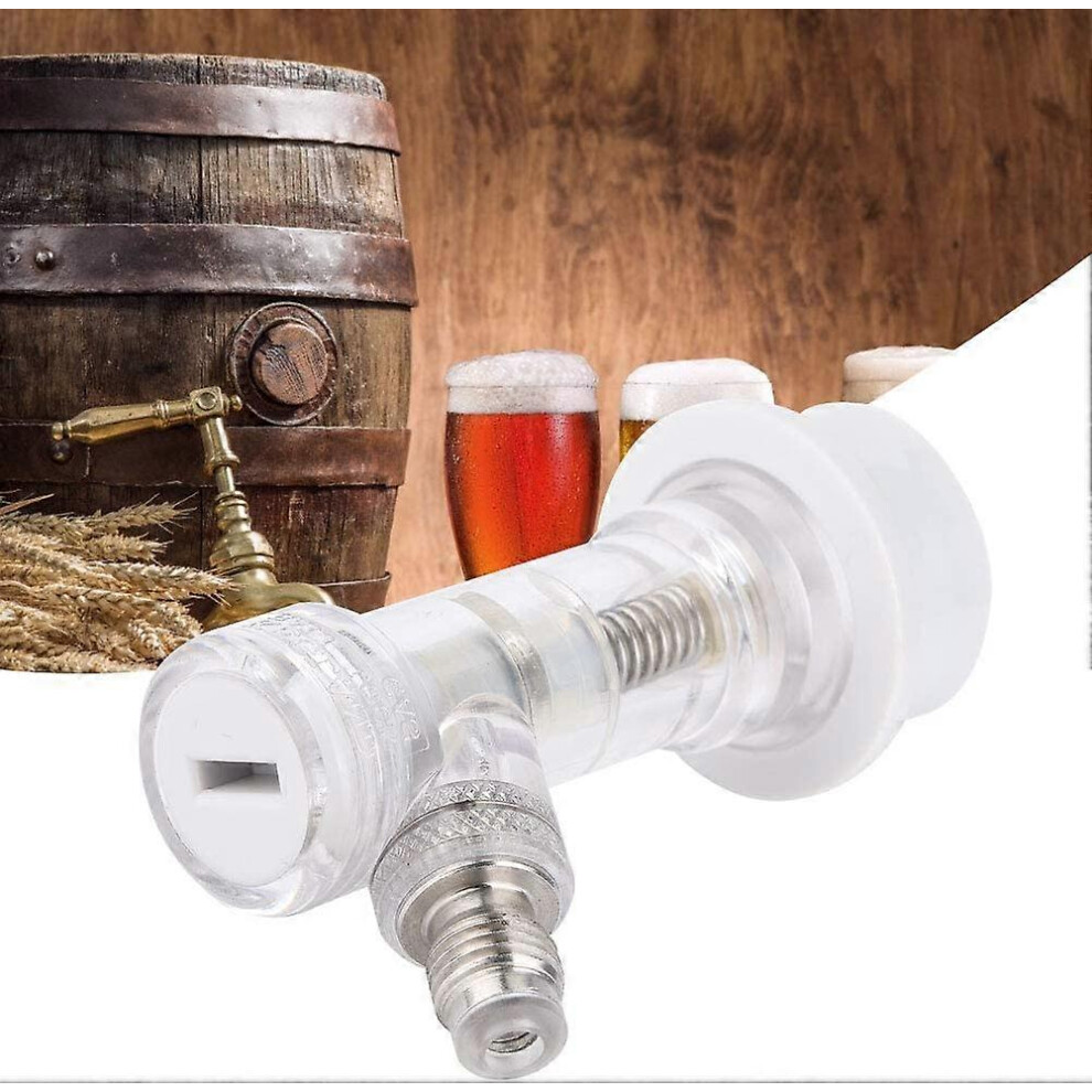(As show, One size) Clear Ball Lock Keg Disconnect with Internal Check Valve Beer Keg Connector Accessories
