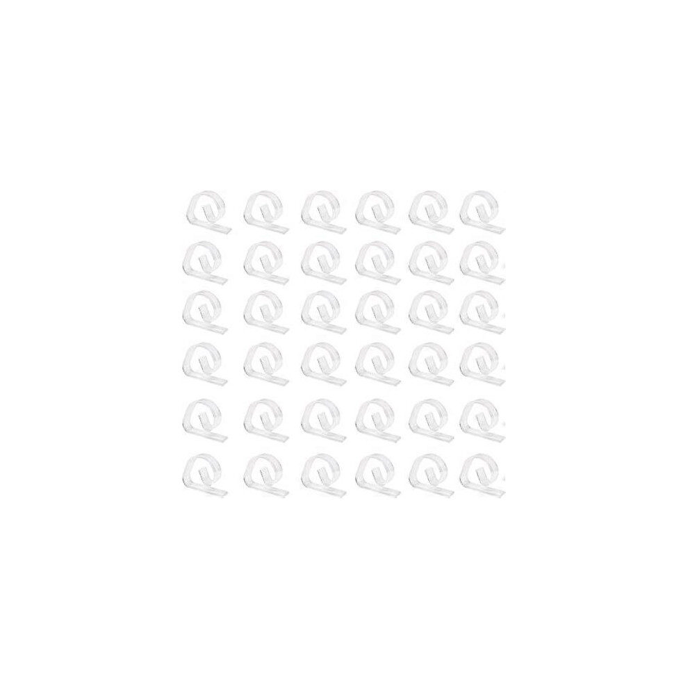 (As show, One size) Toys Set of 72 Clear Plastic Tablecloth Clips - Picnic Accessory