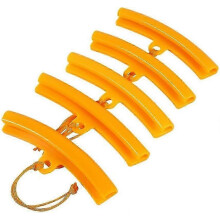(As show, One size) Rim Protectors for Alloy Rims - 5Pcs Wheel Rim Changer Guard Set (Orange)