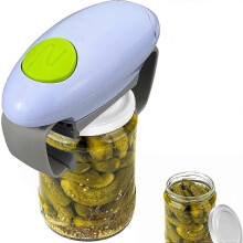 (As show, One size) Electric Jar Opener for Weak Hands/Seniors with Arthritis Kitchen Gadget One Touch Automatic Jar Opener Restaurant Higher Torque Jar Openers Bottle Op