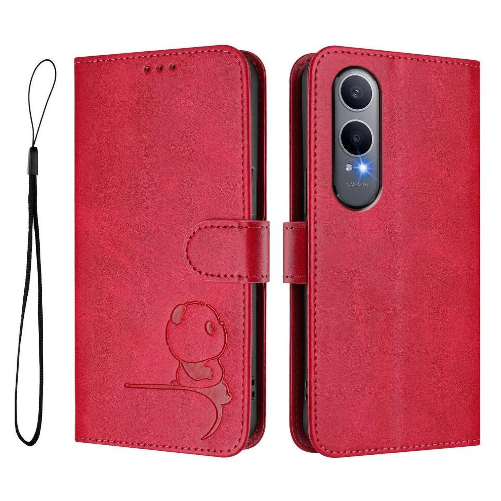 (Rose ) Phone Case For Oneplus Nord Ce4 Lite 5G Magnetic Pu Leather Flip Folio Card Slots Holder Kickstand Rfid Blocking Red 764563664436