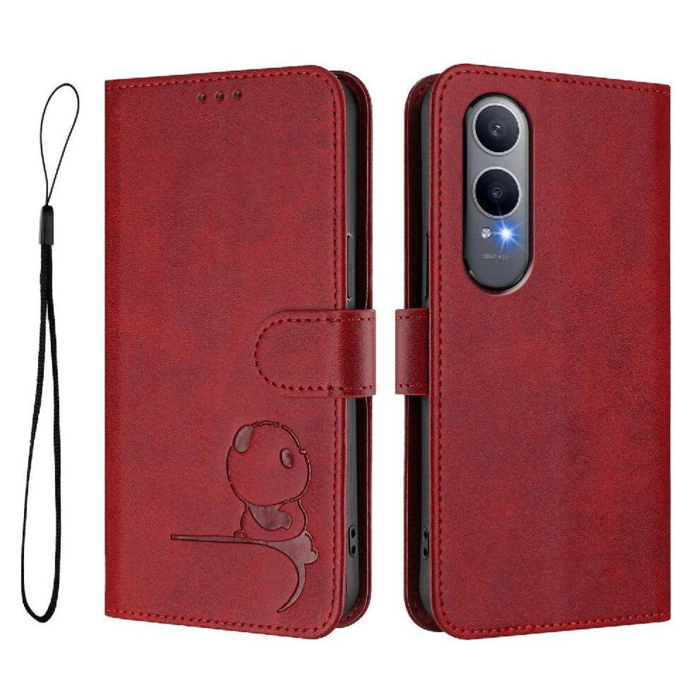 (Red) Phone Case For Oneplus Nord Ce4 Lite 5G Magnetic Pu Leather Flip Folio Card Slots Holder Kickstand Rfid Blocking Red 764563664412