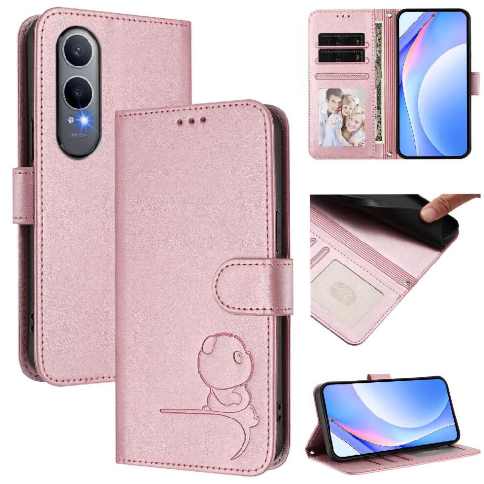 (Pink) Phone Case For Oneplus Nord Ce4 Lite 5G Magnetic Pu Leather Flip Folio Card Slots Holder Kickstand Rfid Blocking Pink 764563664399