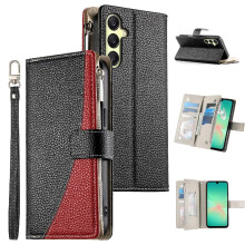 (Black) Flip Case for Samsung Galaxy A17 Elegant Card Slots Wallet Leather Case