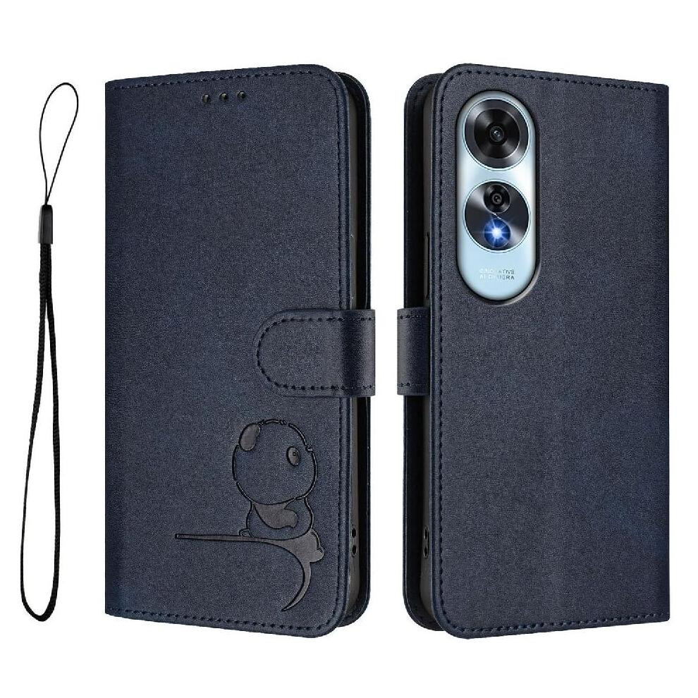 (Blue) Phone Case For Oppo A60 4G Magnetic Rfid Blocking Flip Folio Card Slots Holder Kickstand Pu Leather Blue 764563665907