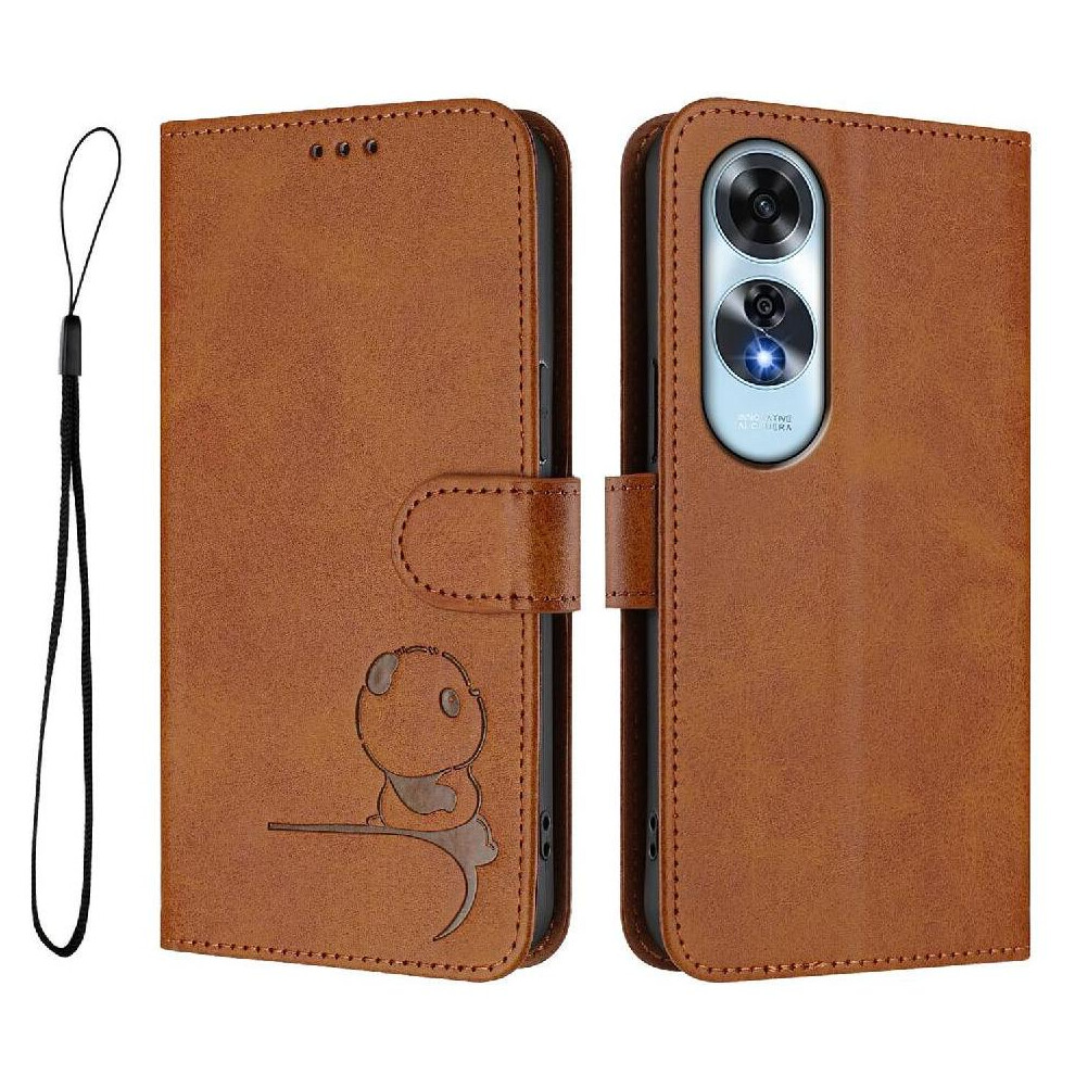 (Brown) Phone Case For Oppo A60 4G Magnetic Rfid Blocking Flip Folio Card Slots Holder Kickstand Pu Leather Brown 764563665921