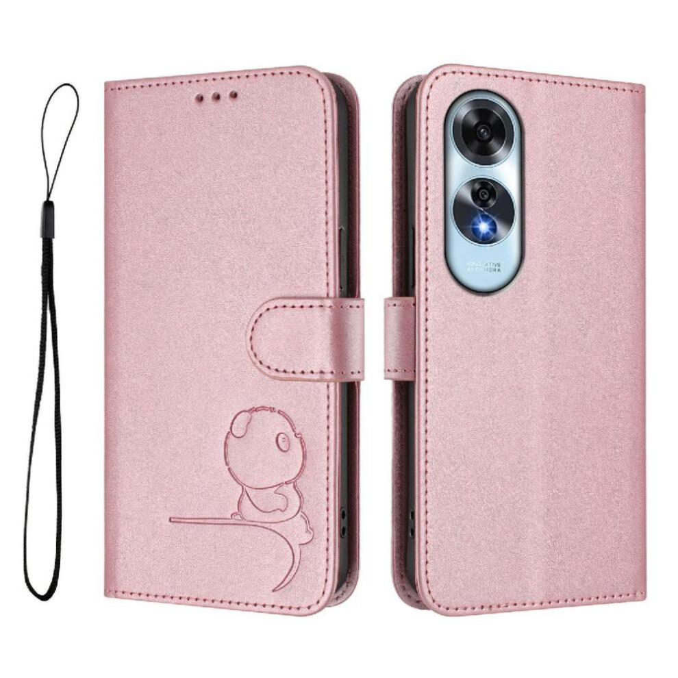 (Pink) Phone Case For Oppo A60 4G Magnetic Rfid Blocking Flip Folio Card Slots Holder Kickstand Pu Leather Pink 764563665877