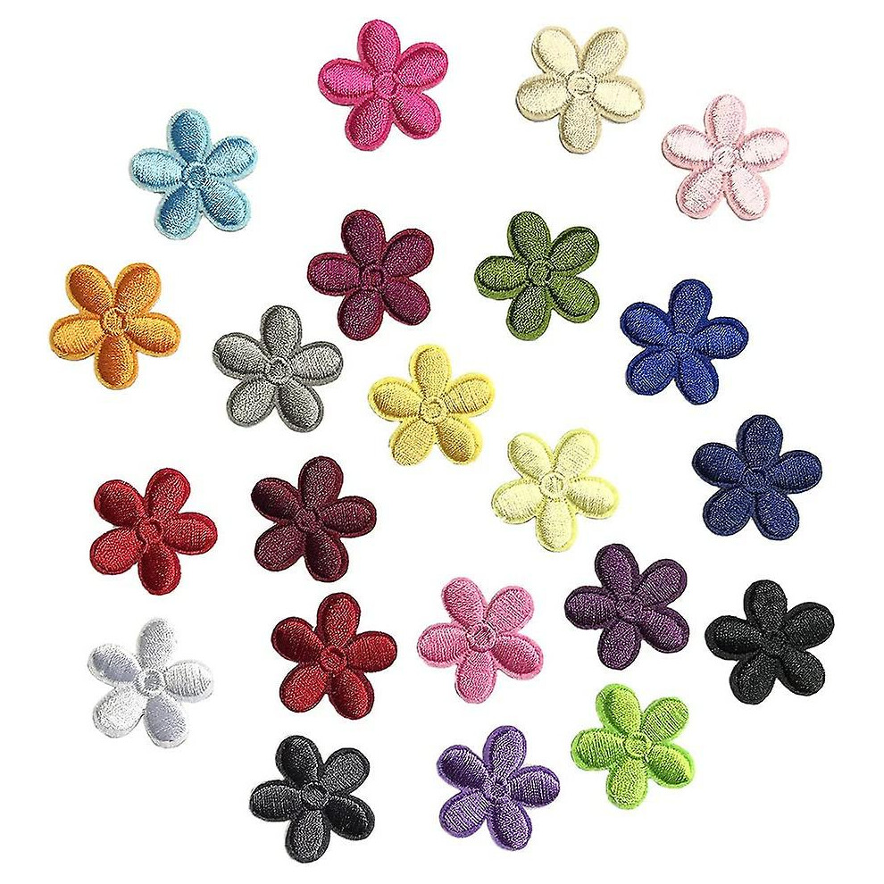 (As show, One size) 23pcs Mini Sunflower Embroidery Patch Self-adhesive Embroidery Custom Backpack Patch For Men, Women, Boys, Girls, Children.