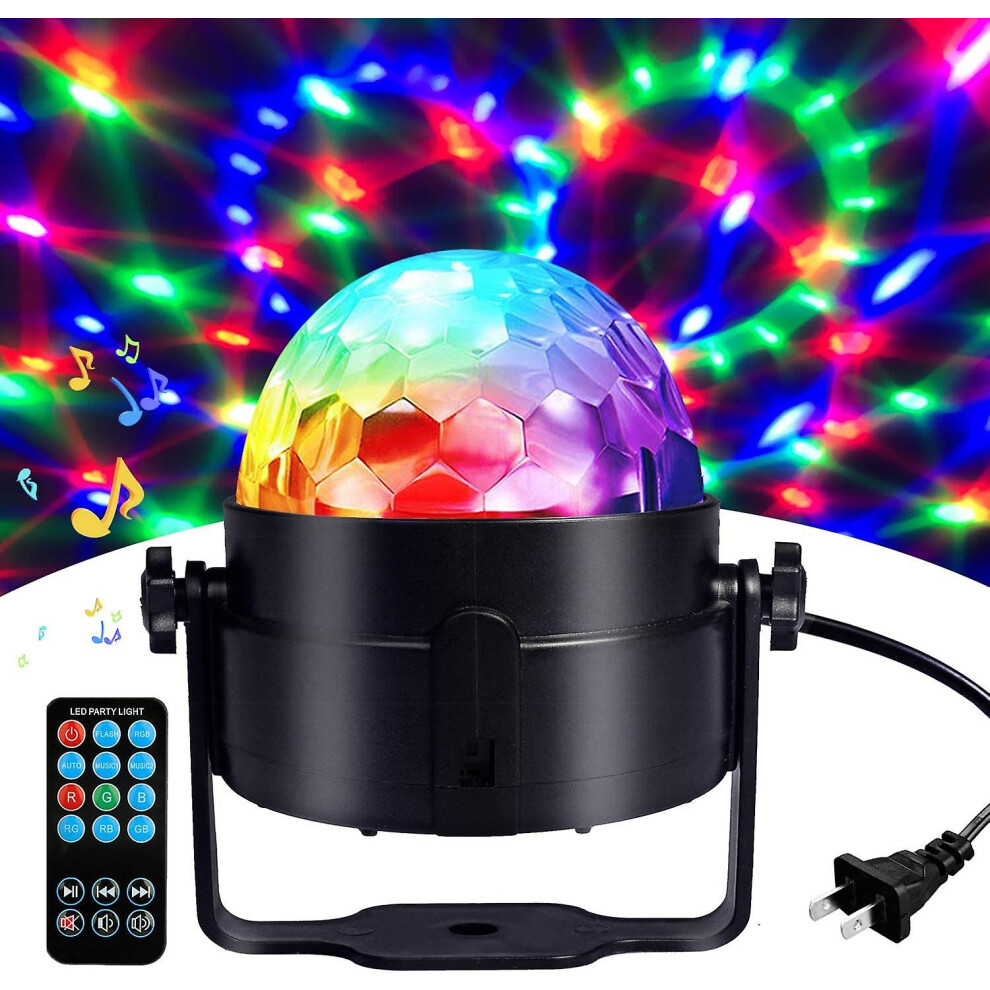 (As show, One size) With Remote Control Dj Lights, Led 3w Light Ball, Dance Light Show For Home Room Party Children's Birthday Wedding Show Club Bar