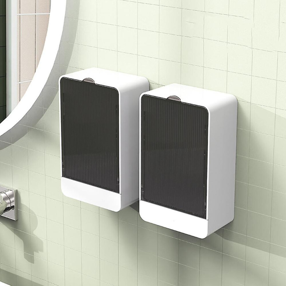 (As show, One size) 2pcs Wall Mounted Soap Holder - Dustproof & Waterproof Soap Dish Container With Drain - Soap Box No Drilling For Shower Bathroom Bathtub Green