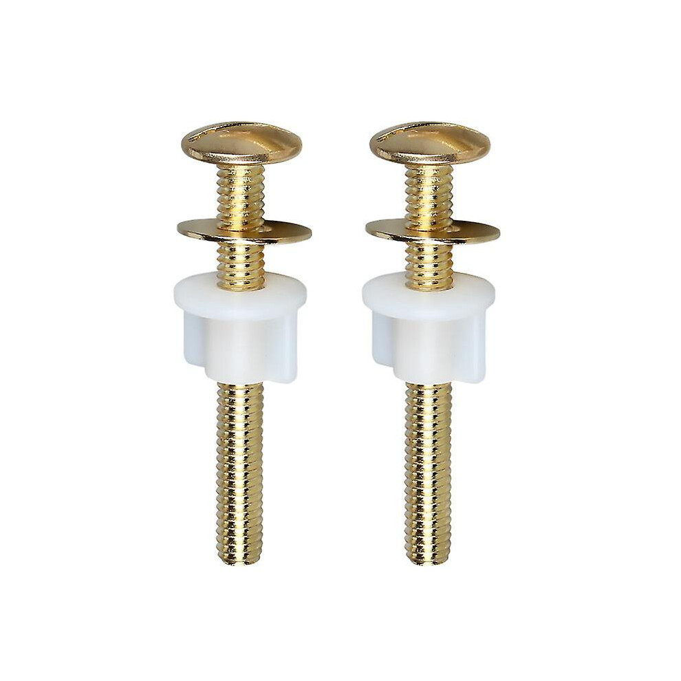 (As show, One size) 2 Pack Universal Toilet Seat Bolts Screws Set Heavy Duty Toilet Seat Hinge Bolts With Plastic Nuts And Metal Washers Replacement Parts For Top Mount T