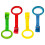 (As show, One size) 4pcs Crib Pull Ring, 4 Colors Crib Standing Pull Ring Crib Hanging Ring Walking Assistant Standing Pull Ring, Suitable For Infant Baby Toddler 1