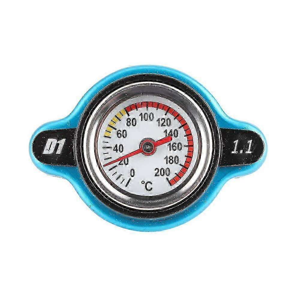 (As Show, One Size) Universal Thermostatic Radiator Cap With Temperature Gauge (Big Head 1.1 Bar) 4632480894662