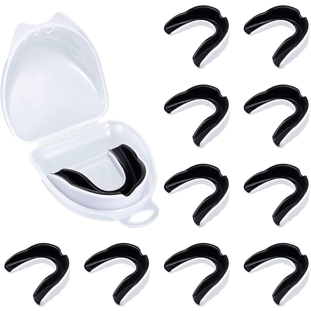 (As show, One size) 10 Pieces Sports Mouthguard Mouthguard Game Mouthguard For Boxing Basketball Soccer Field Hockey Karate Basketball Lacrosse