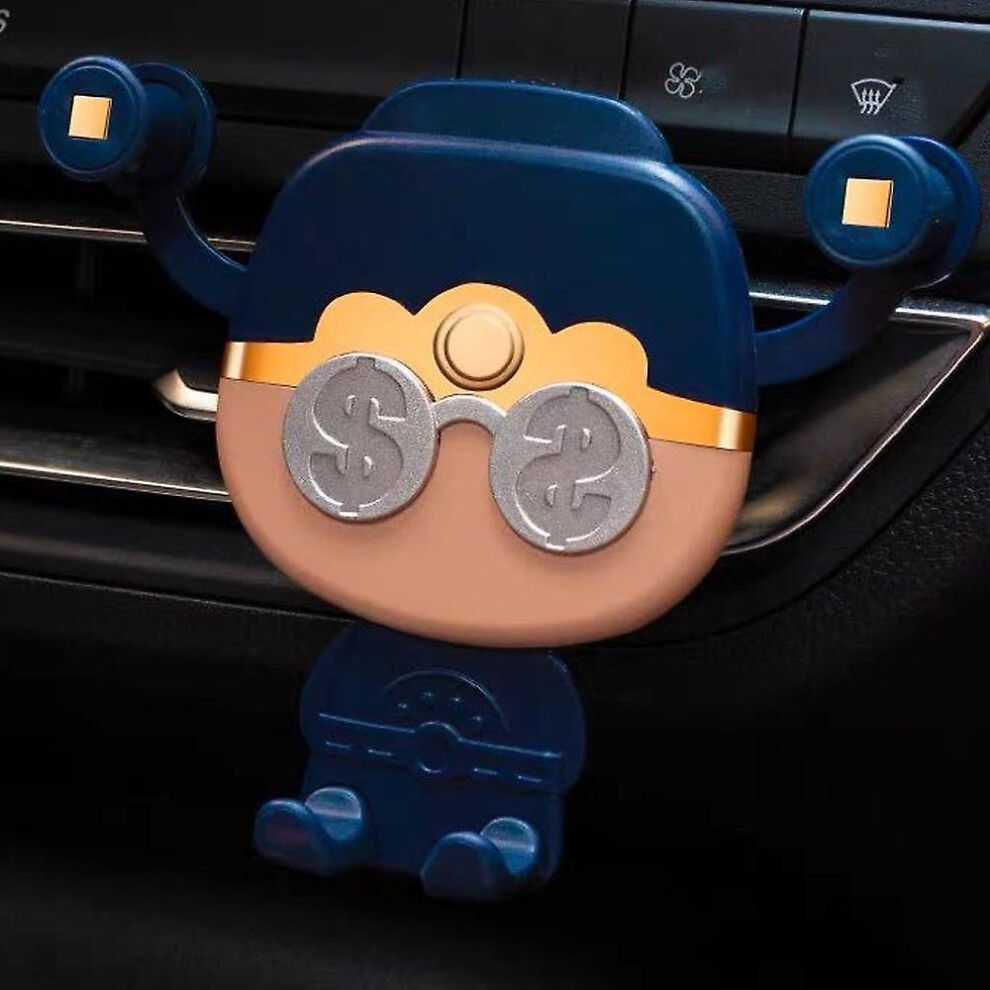 (As show, One size) Car Phone Holder, Non-slip Mobile Phone Holder For Car Air Vents(blue), Universal Smartphone Car Holder For Iphone/samsung/huawei