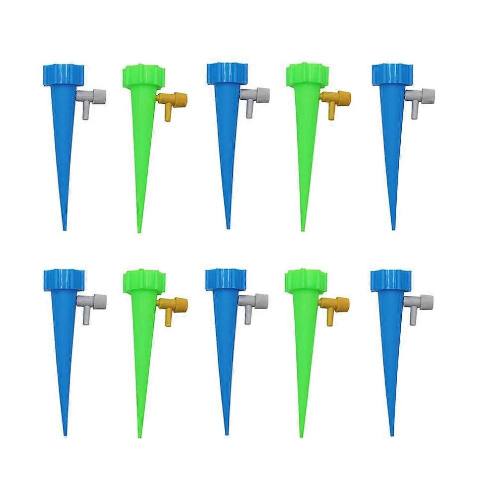 (As show, One size) 10 pieces automatic watering spikes, adjustable plant watering spikes for indoor and outdoor garden plants.