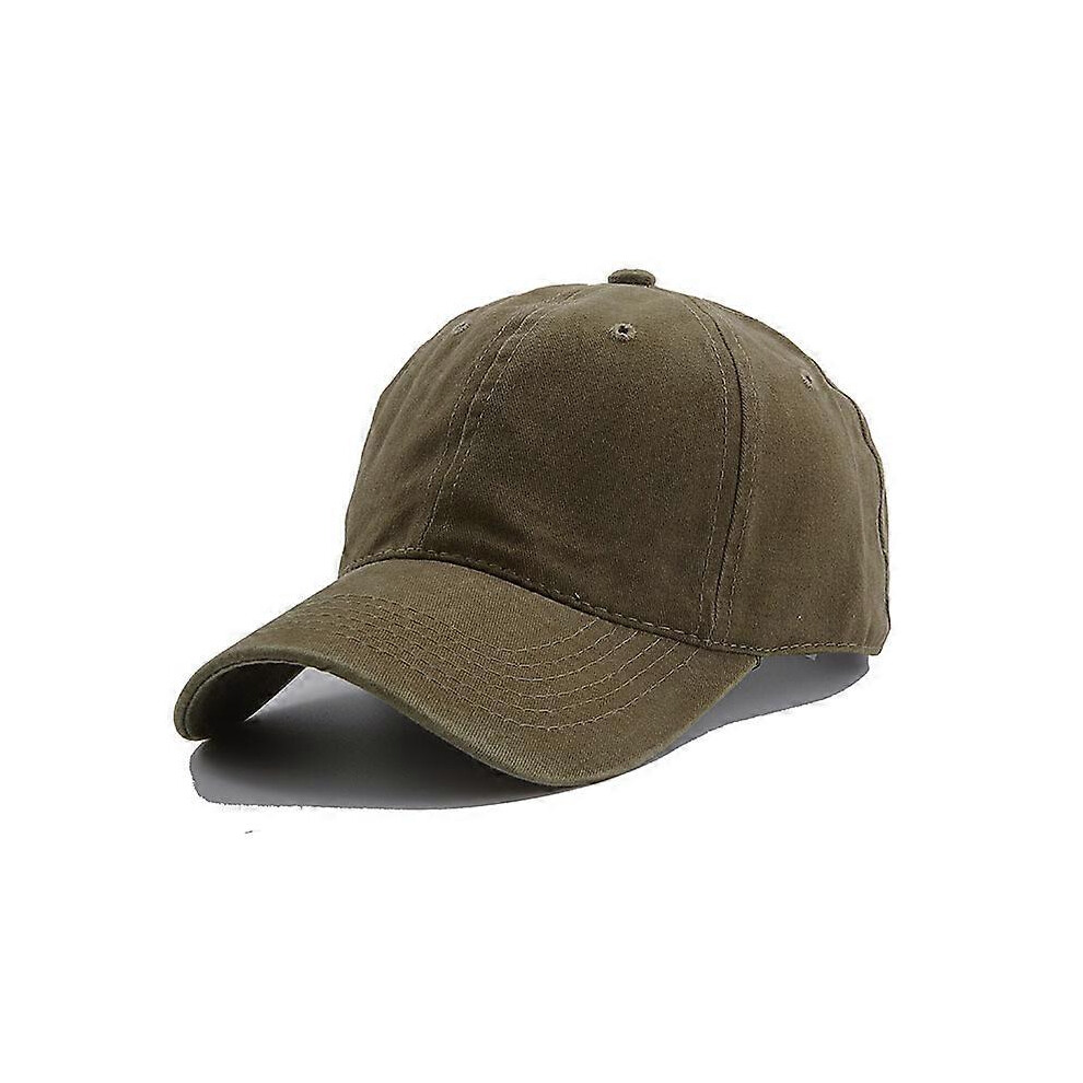 (As show, One size) Washed baseball cap, vintage plain dad cap for men/women, unstructured low-profile denim blank cap