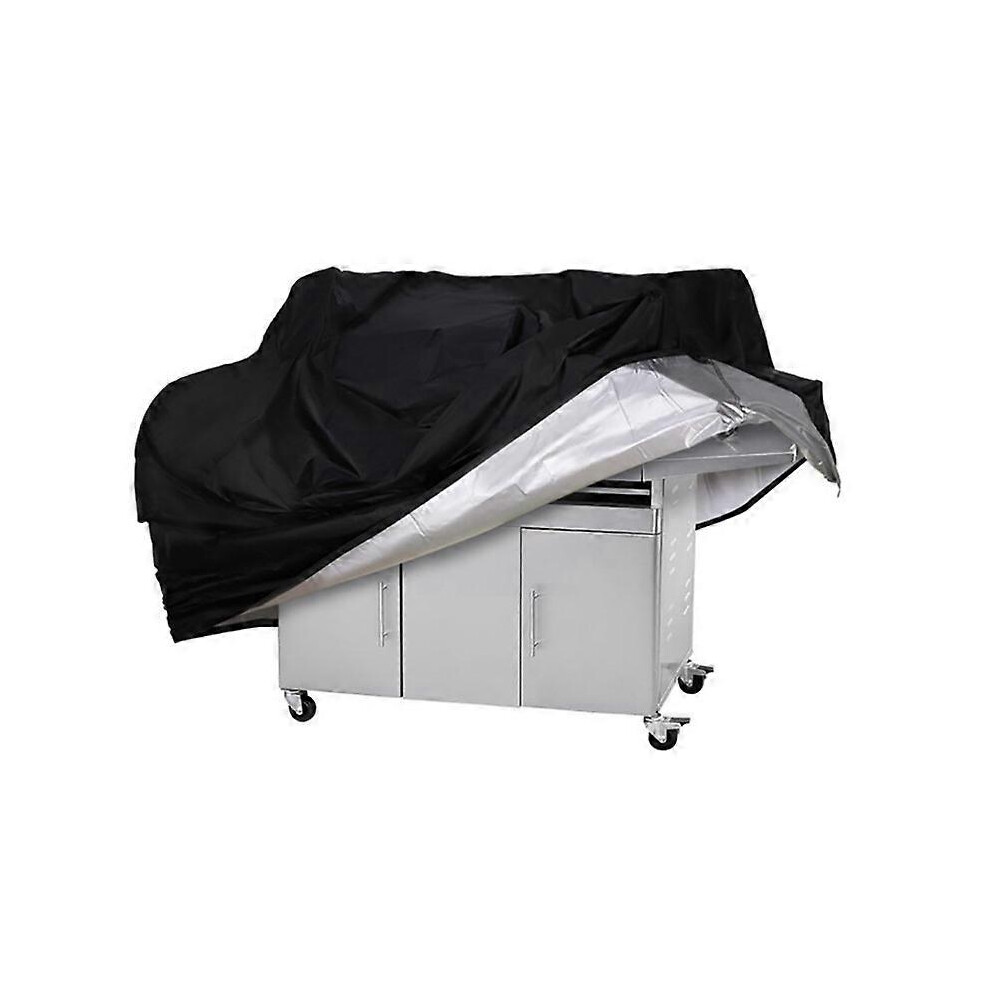(As show, One size) Barbecue Cover Barbecue Cover BBQ Tarpaulin 145*61*117cm Barbecue Protector for Outdoor Patio and Garden, Anti-UV Anti-Water Anti-