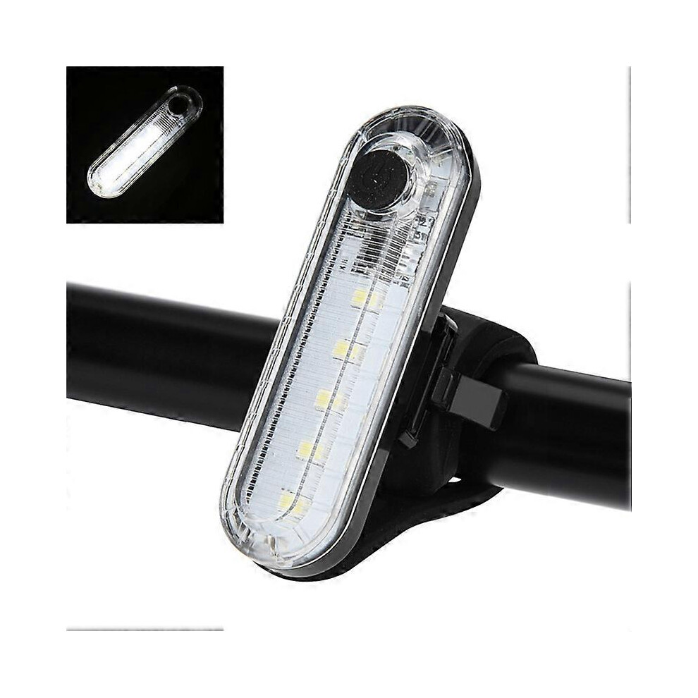 (As Show, One Size) Led Bicycle Tail Bright Bicycle Safety Flash At The Back Of Bicyclewhite Light