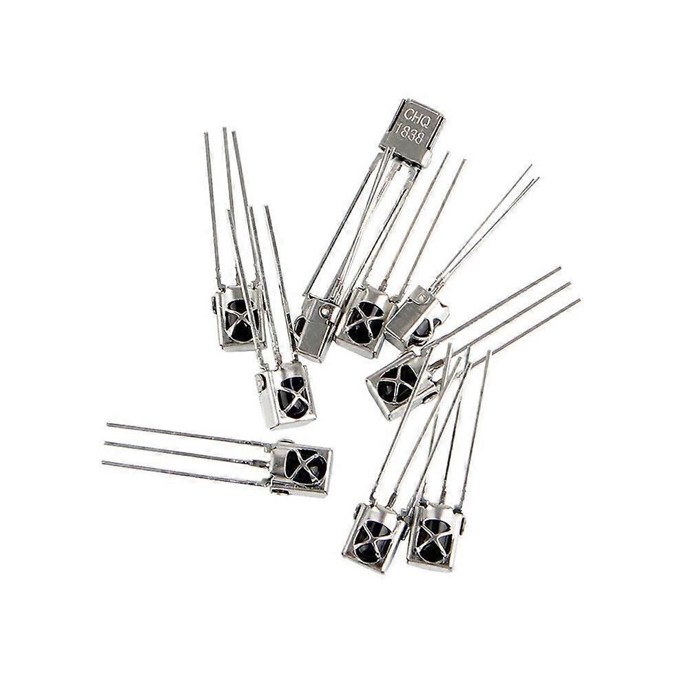 (As Show, One Size) 10Pcs Tl1838 Vs1838b 1838 38Khz Ir Infrared Receiver With Metal Case 5021564515804