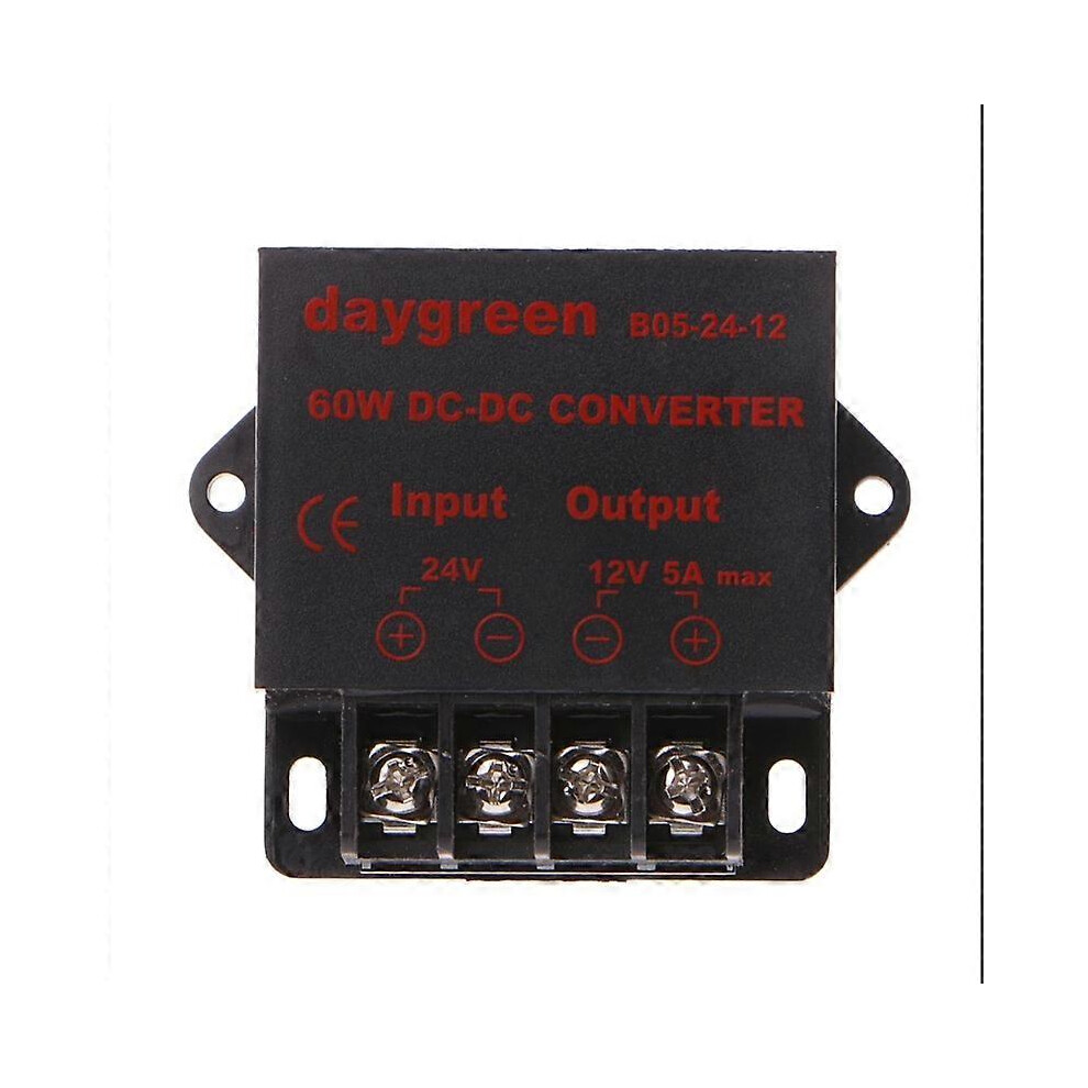 (As Show, One Size) Dc 24V To 12V 5A 60W Converter Step Down Regulator For Low Voltage Transformer 5021564516092