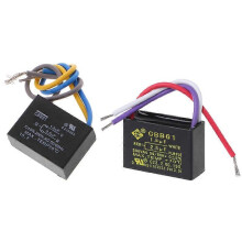 (As show, One size) Black CBB61 1.5uF+2.5uF 3 Wires AC 250V 50/60Hz Capacitor For Ceiling Fan
