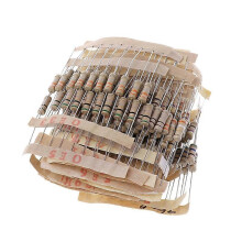 (As show, One size) 300Pcs Resistor Kits 1W 5% 0.1-750 Ohm Carbon Resistor 30 Values Resistance Set
