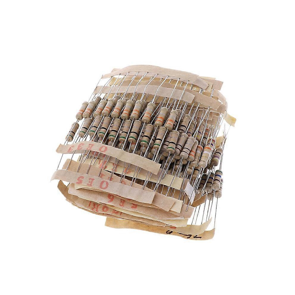 (As Show, One Size) 300Pcs Resistor Kits 1W 5% 0.1-750 Ohm Carbon Resistor 30 Values Resistance Set 5021564504440