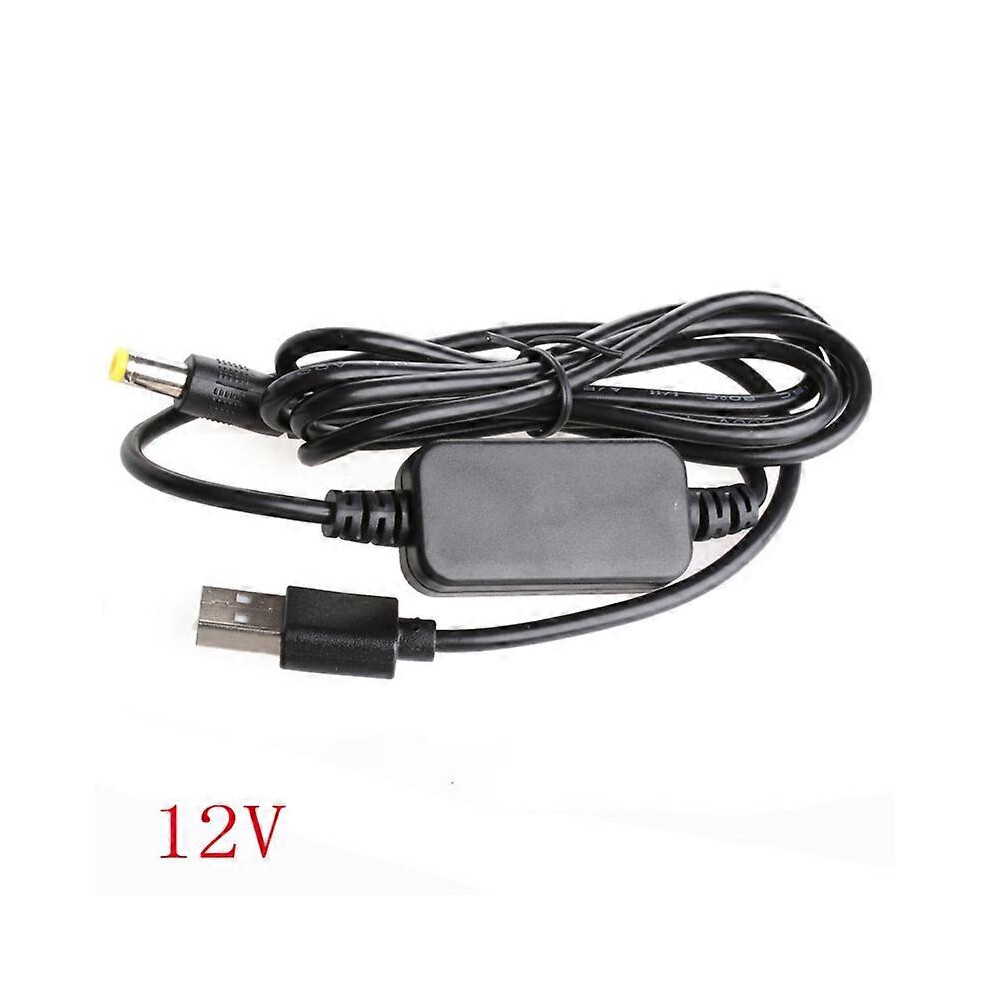 (As Show, One Size) Dc-Dc Converter Cable Usb 5V To 9V/12V Dc Jack 5.5Mmx2.1mm Step-Up Power Module 5021564516023