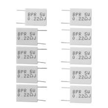 (As show, One size) 10 Pcs 0.22R 5 W 5% Cement Resistor 0.22Ohm Non-Inductive Resistor BPR56