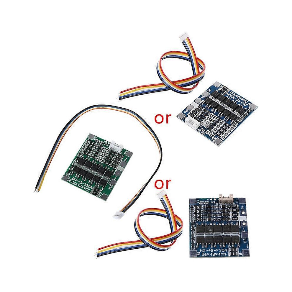 (As Show, One Size) 4S 30A 14.8V W/Balance 3.2V Lifepo4 Life 18650 Battery Bms Protection Board 5021564540141