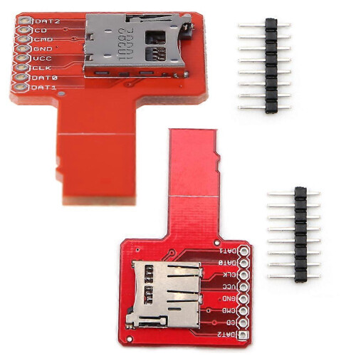 (As show, One size) Micro SD Sniffe Compatible With TF Card Adapter Plate Universal 1pc 1