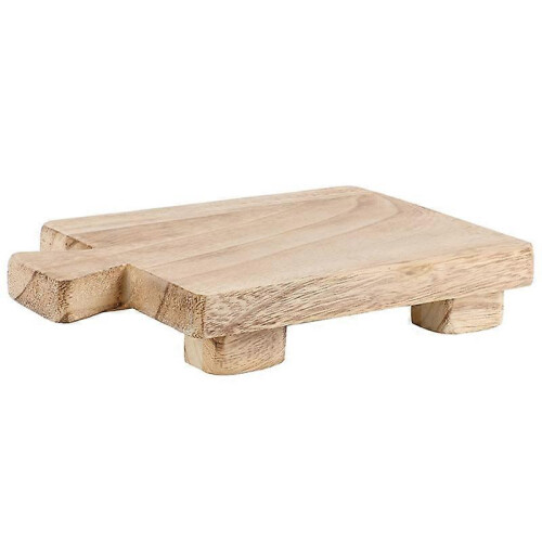 (As show, One size) Strong Wooden Step Stools Portable Rectangle Bed Stool Small Step Ladders