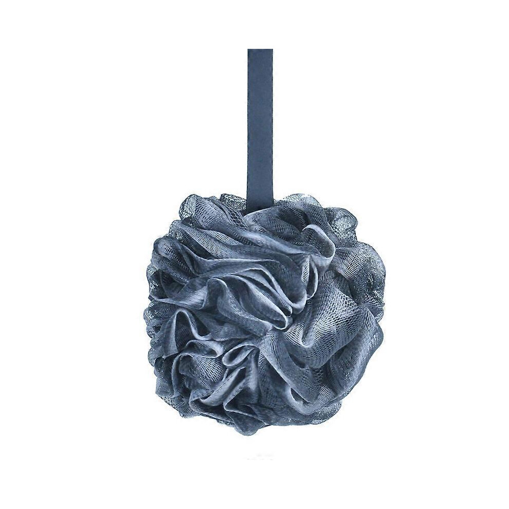 Furtalk Black (As Show, One Size) Bamboo Charcoal Bath Ball Shower Loofah Sponge Mesh Pouf Body Scrubber