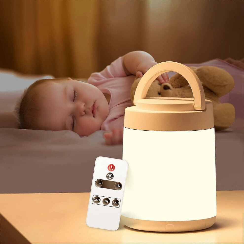(As show, One size) LED bedside lamp, multicolor bedside lamp, baby bedside lamp, child bedside lamp, remote rechargeable LED lamp, adjustable bedside lamp, touch screen