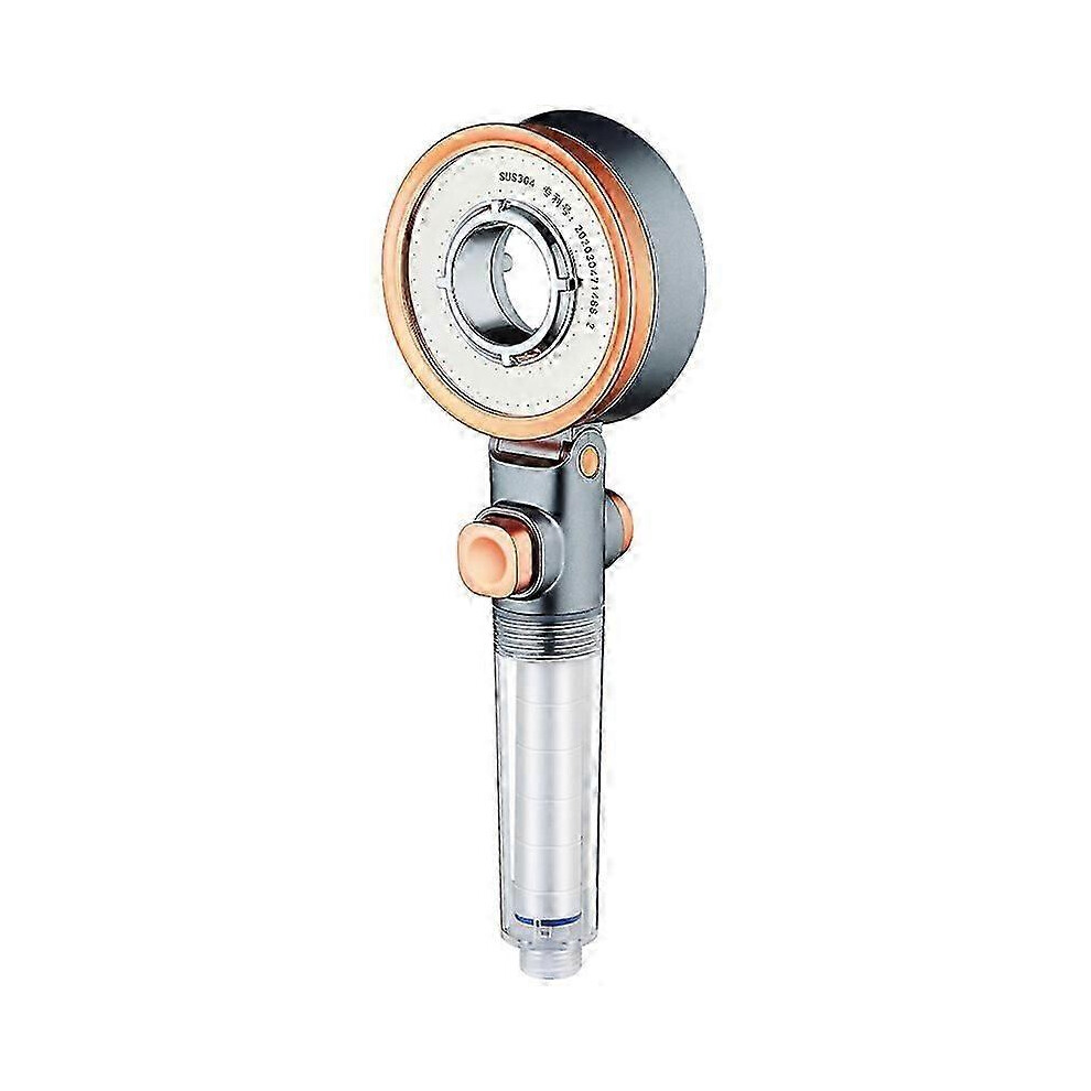 (As Show, One Size) Filter Water Purification Shower Head With Three Gears Pressurized Water Stop Dechlorination Skin Care Beauty Shower 4632480870680