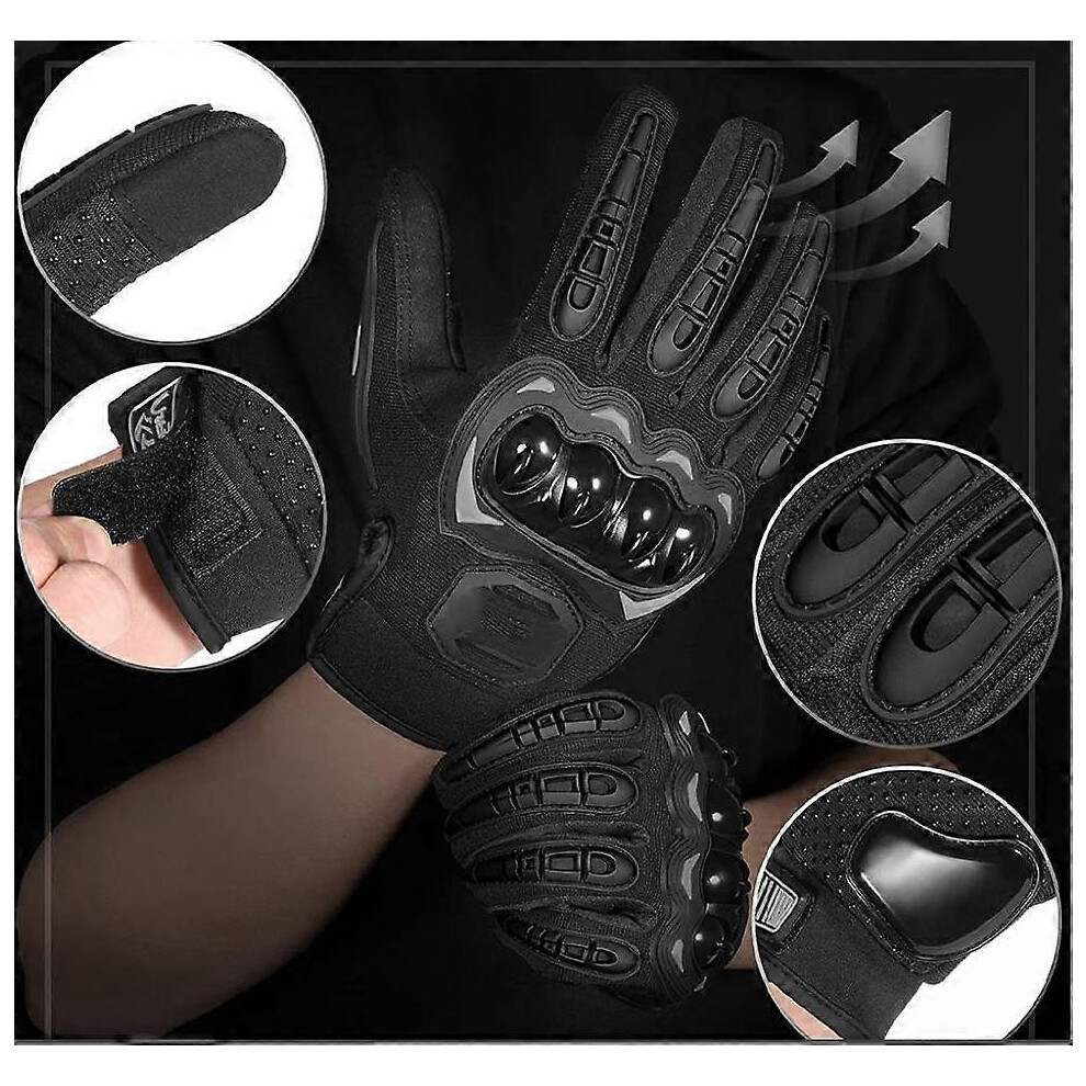 (As Show, One Size) Motorcycle Gloves, Full Finger Touchscreen Gloves For Motorcycle Racing, Atv, Climbing, Hunting, Motocross And Other Outdoor Sport 3152185963094