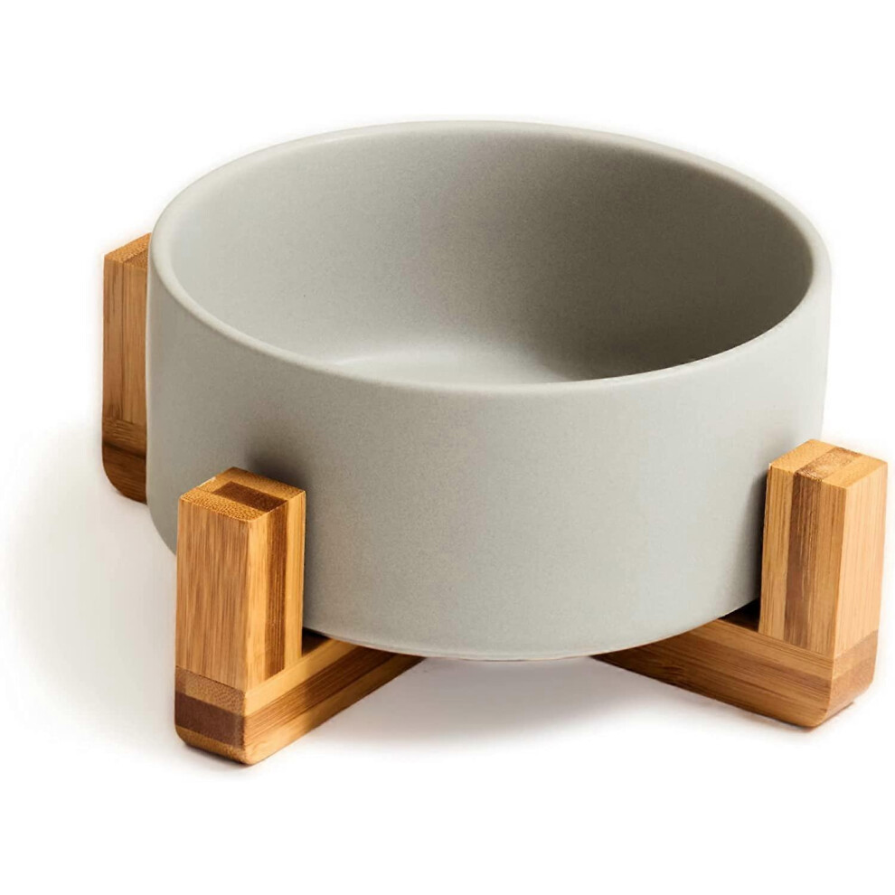 (As Show, One Size) (Gray) Bowl For Cats And Dogs - 850 Ml - Cat Bowl For Cat - Dog Bowl For Dogs - Big Dogs Dog Bowl Gray