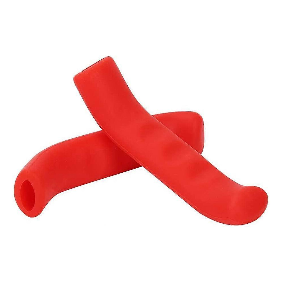 (As show, One size) Bike Brake Levers Sleeve, Silicone Gel Brake Grip Cover Protector Bike Brake Grips Protector for Mountain Bike, Road Bike, 1 Pair