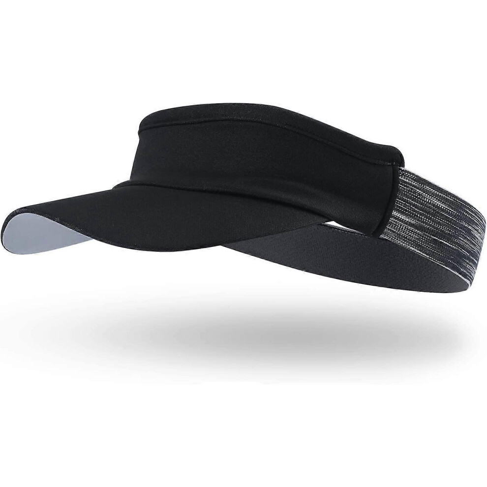 (As show, One size) Visor Women Men Sun Bandana Cycling Breathable Soft Elastic Visor Cap Sport Tennis Golf Marathon Outdoor UV-Protection