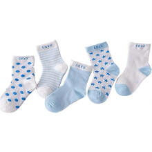 (As show, One size) 6 Pairs Baby Kid Boys Girls 48-72 Months Socks Non-slip Winter Warm Cute Cotton Socks