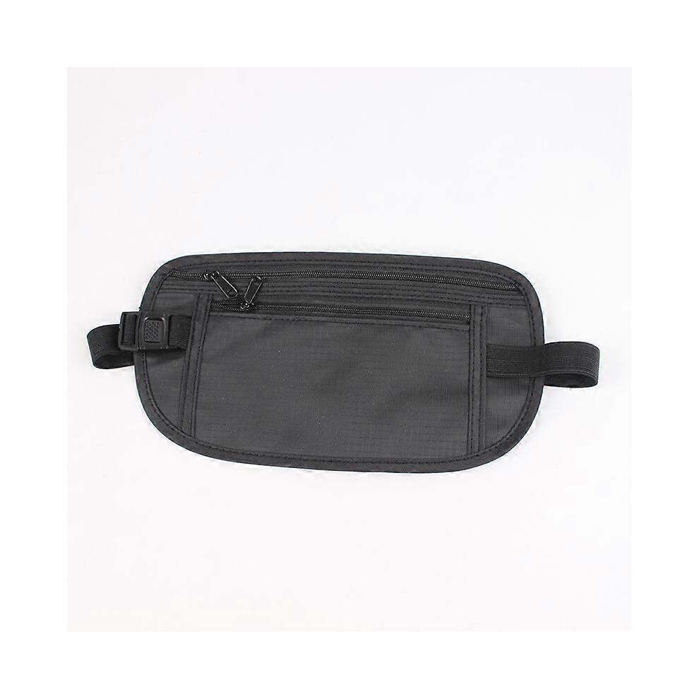 (As show, One size) Black,Outdoor Fitted Sports Waist Bag Waterproof Anti-Theft Invisible Running Waist Bag Multifunctional Slim Travel Phone Bag-image-OPC-PHPQS56-NEW