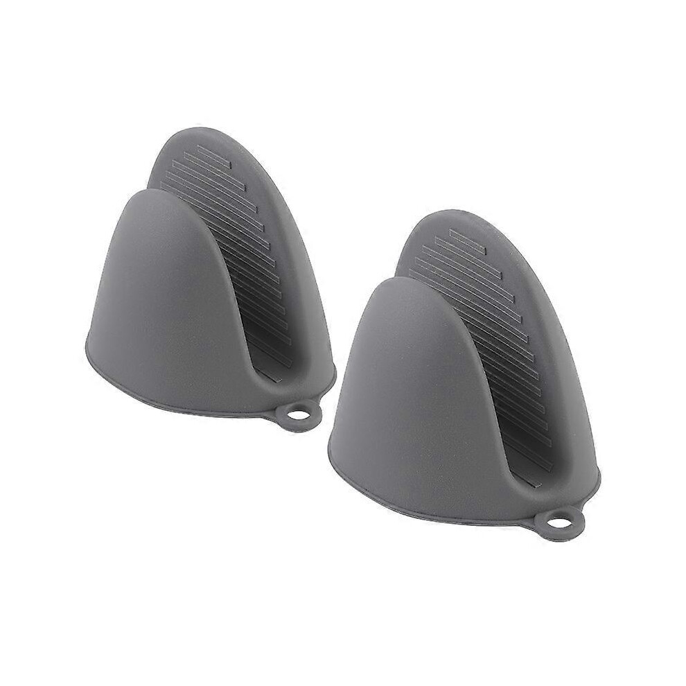 (As Show, One Size) (Grey) Thick Silicone Heat Resistant Oven Mitt For Cooking, Baking, Bbqs And Grilling Grey
