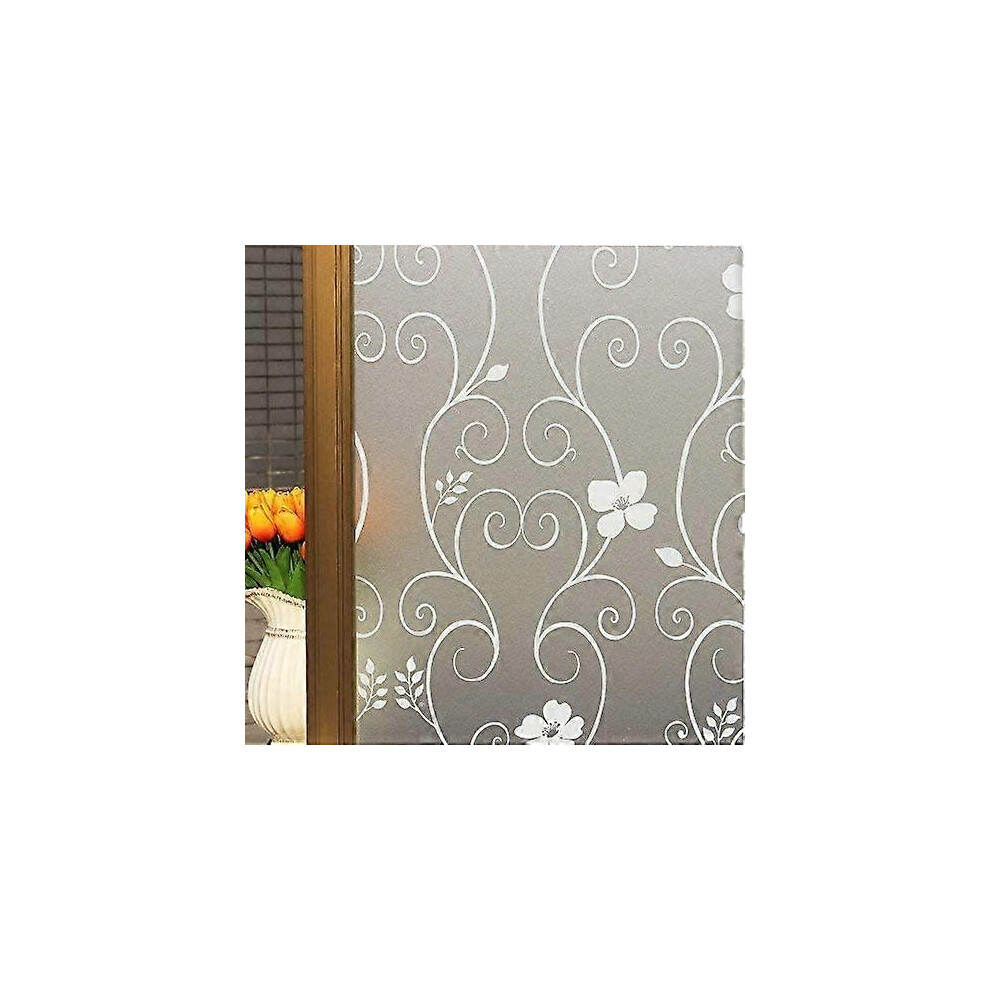 (As show, One size) (45cm X 200cm) Opaque Window Film Privacy Decorative Window Film Electrostatic Window Film Window Sticker