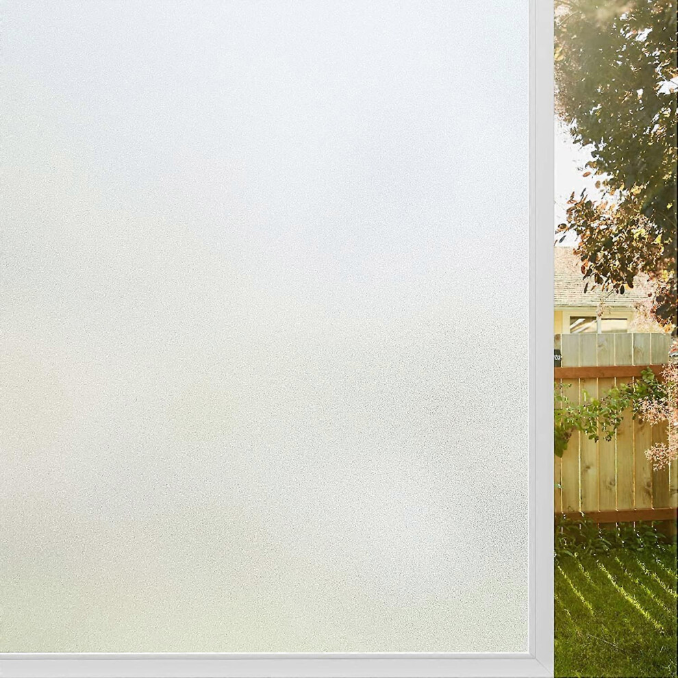 (As show, One size) Privacy Window Film, Blackout Window Film 30x200cm, Electrostatic Window Film Good Privacy, Opaque Window Film Anti UV Frosted for