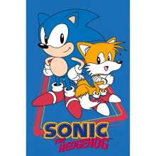 Sonic The Hedgehog Hand & Face towel 30 x 50 cm 100% COTTON