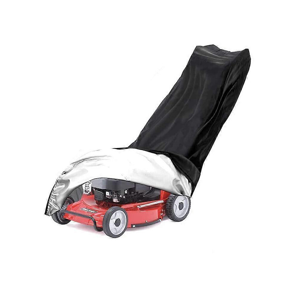 (As show, One size) UV protection lawn mower cover (193*112*64cm), outdoor/indoor dustproof and waterproof lawn mower cover Large protection lawn mowe